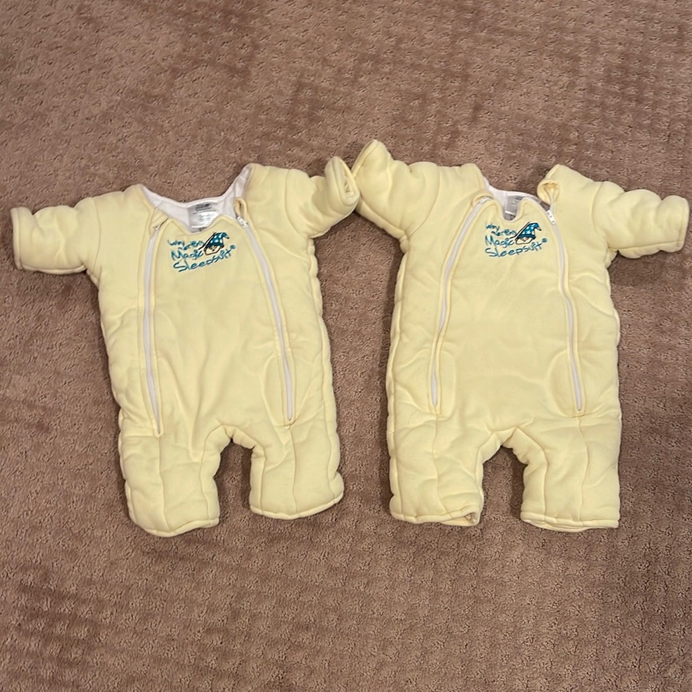 Magic Merlin Sleep Suit Yellow available size  3-6 & 6-9